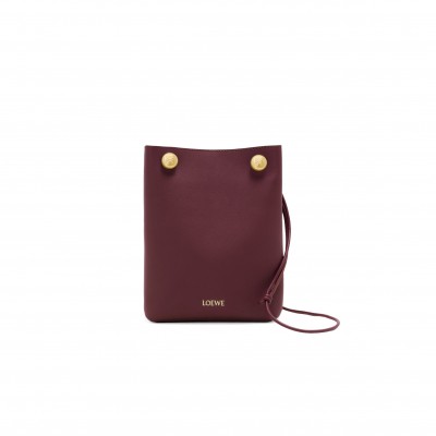 LOEWE PEBBLE POUCH IN SMOOTH CALFSKIN CANBSPPX01 (17*21.5*7cm)